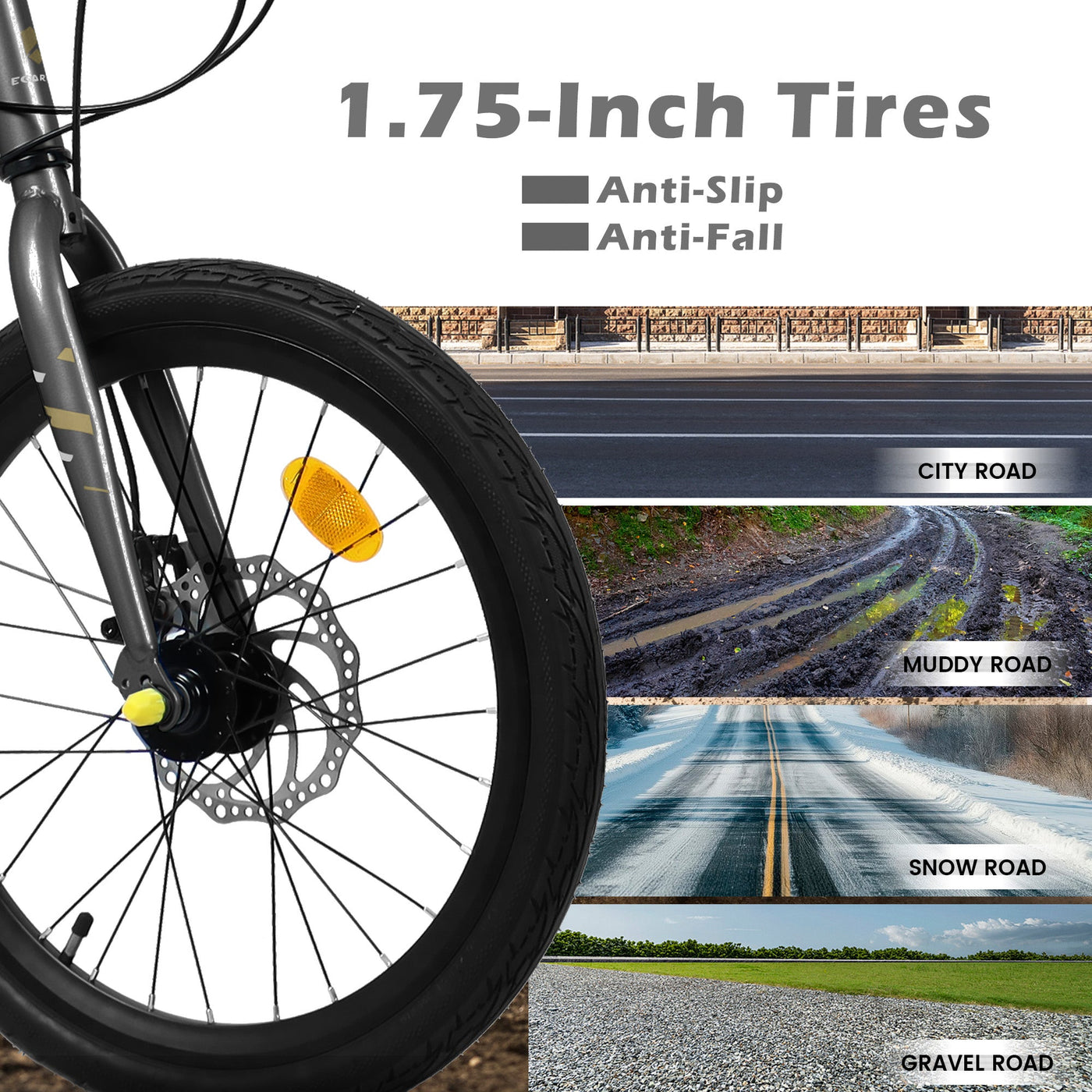 A20183 Kids Bike For 6-12 Years Old, 20 Inch Children's Bicycle For Boys Girls, 7-Speed Steel Frame, , Dual Disc Brakes, 20x1.75 Inch Tires Road Bike, 4 Color Options null