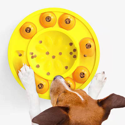 Dog Pets Puzzle Toys Slow Feeder Interactive Increase Puppy IQ Food Dispenser Slowly Eating NonSlip Bowl Pet Dogs Training Game Pet Supplies null