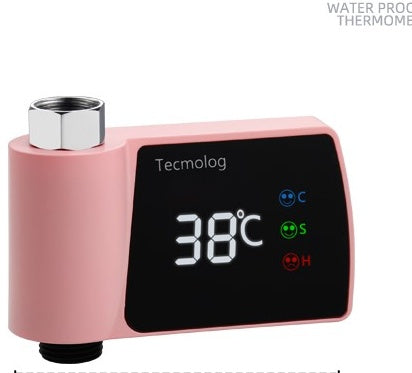 Plastic Visual Shower Faucet No Power Consumption Water Thermometer Bath null