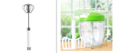 Semi-automatic Stainless Steel Egg Beater Whisk Hand Pressure Rotating Manual Mixer Egg Tools Cream Stirrer Kitchen Accessories null