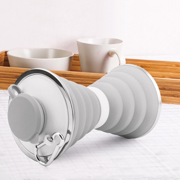 500ML Silicone Water Bottle Cup Foldable Leak Proof Portable Sports Travel Water Bottles For Outdoor Travel Gym Hiking Reuseable Kitchen Gadgets null