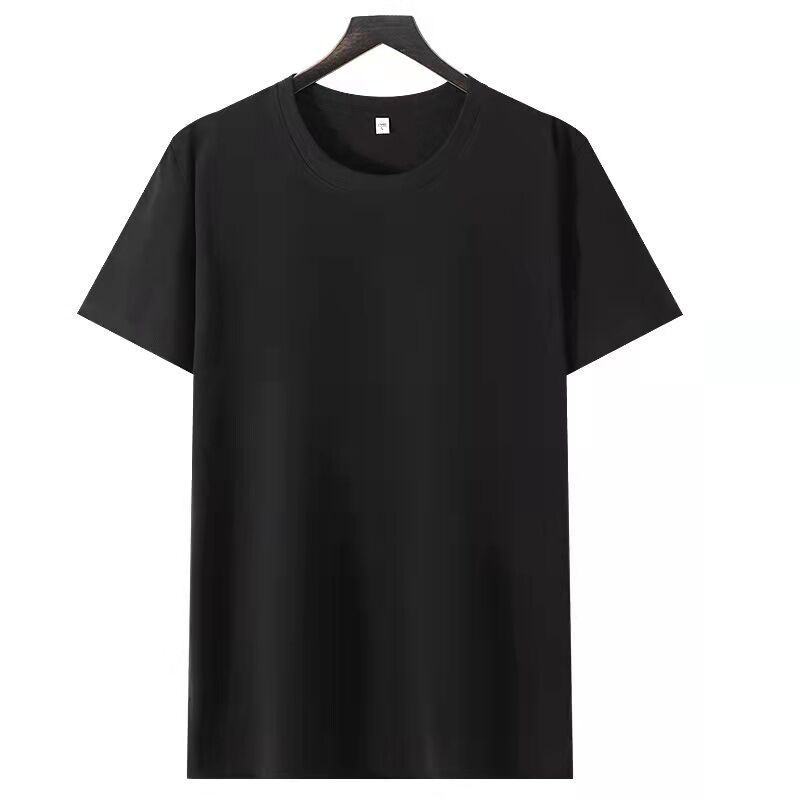 Solid Color Loose Half Sleeve Men's T-shirt null
