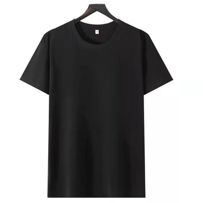 Solid Color Loose Half Sleeve Men's T-shirt null