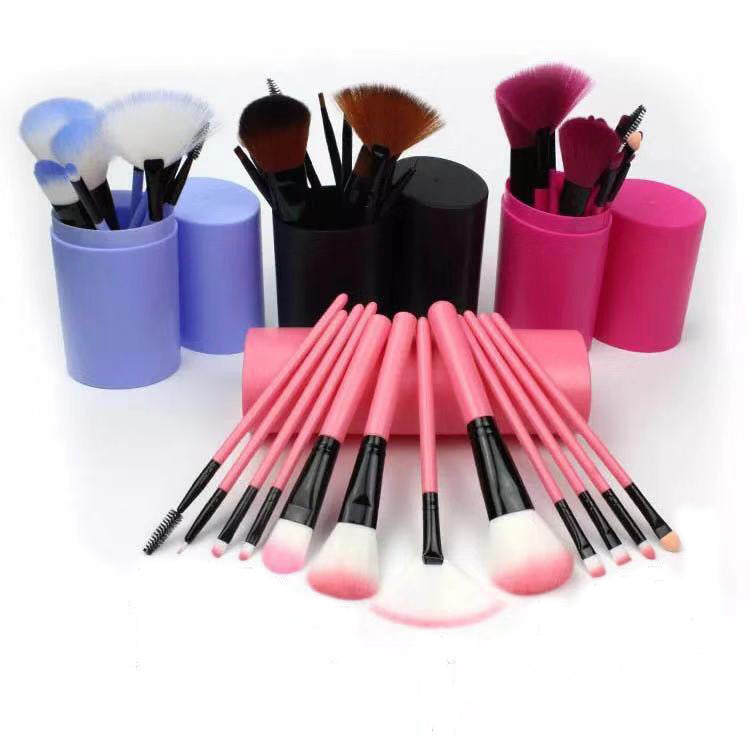 12pcs Makeup Brush Set Blush Eyeshadow Eyelash Highlighter Makeup Brush null