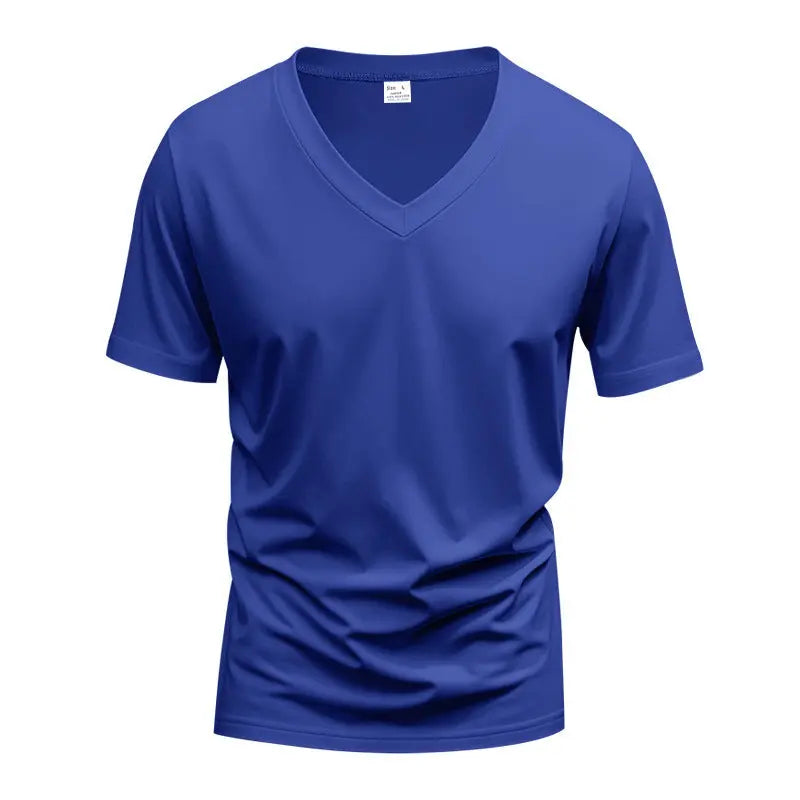 Solid Color Loose American Summer Men's T-shirt null
