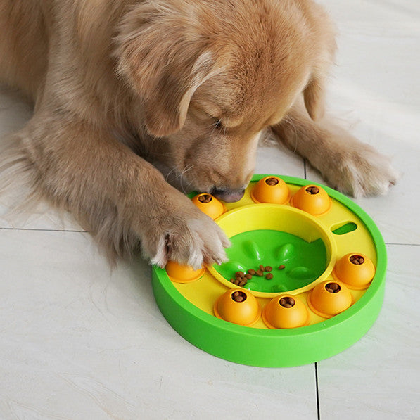 Dog Pets Puzzle Toys Slow Feeder Interactive Increase Puppy IQ Food Dispenser Slowly Eating NonSlip Bowl Pet Dogs Training Game Pet Supplies null