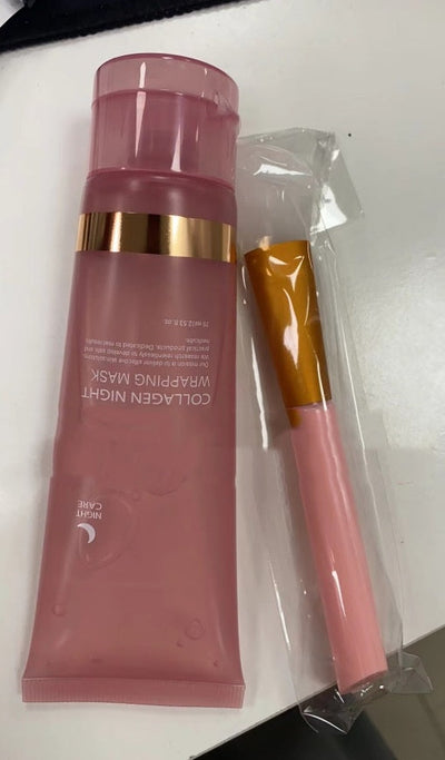 Face Night Mask Collagen Wrapping Mask Natural Ingredients Firming Elasticity & Hydration Anti-wrinkle For Skin Care null