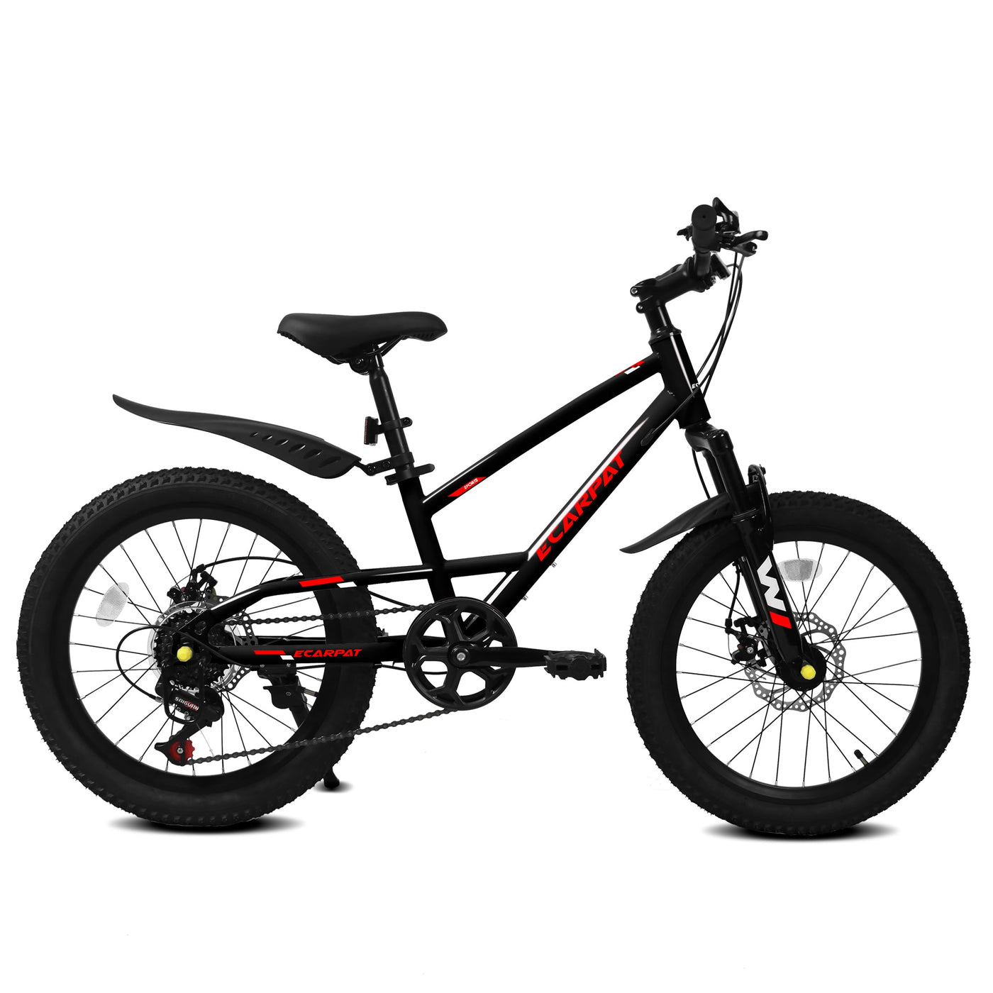 A20184 20 Inch Mountain Kids Bike For Boys & Girls, Ages 6-12, 7-Speed With Front Suspension null