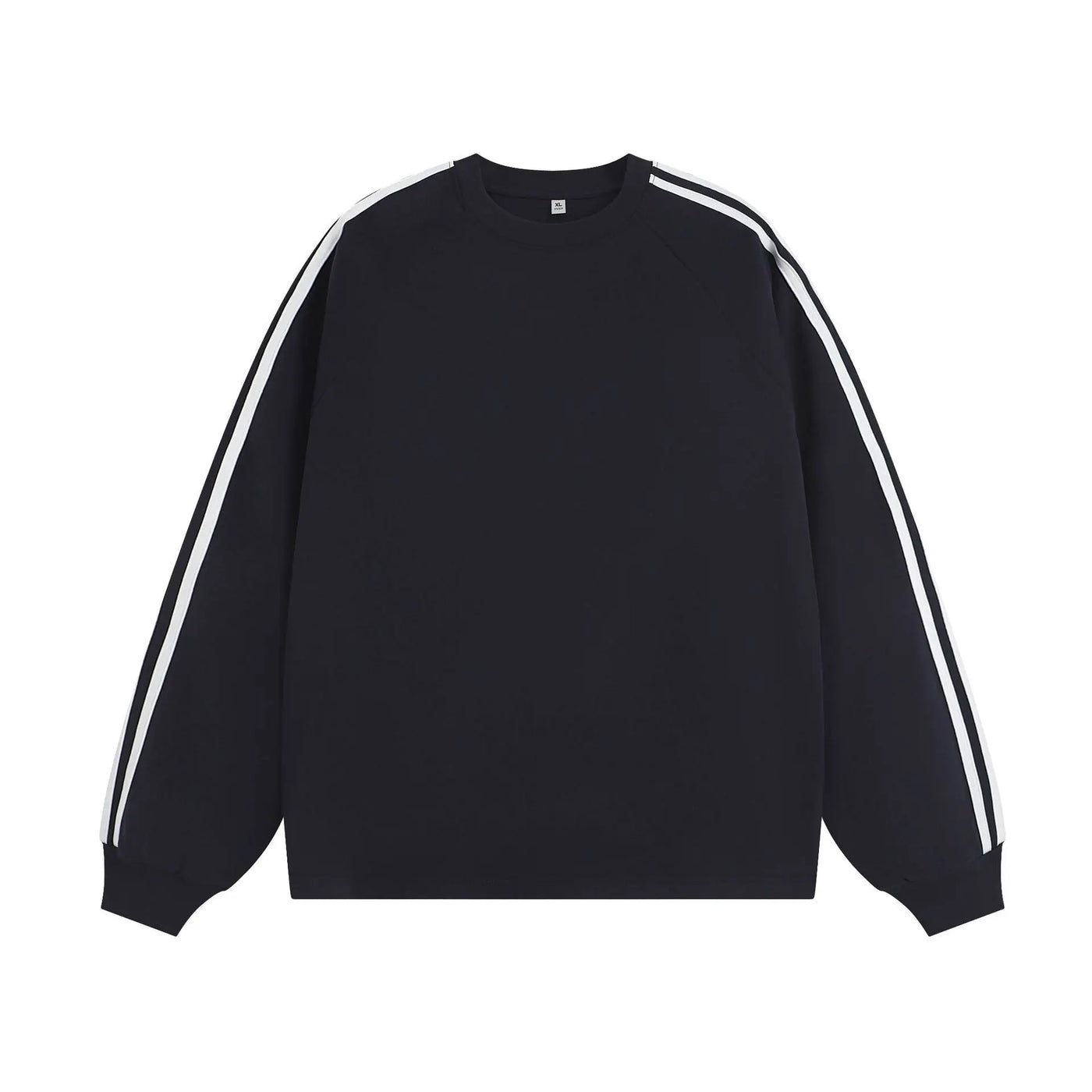American-style Retro Three-bar Long-sleeved T-shirt For Men null