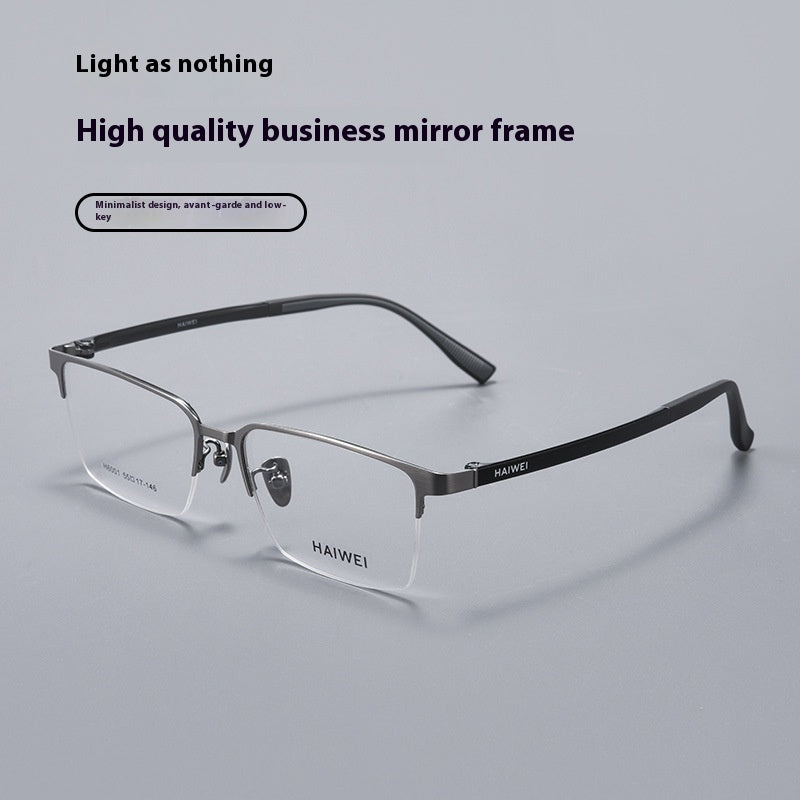 Ultra-light Titanium Frame Plastic Steel Leg Glasses null