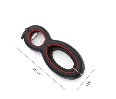 Multifunctional Easy Opener Six in One Bottle Can Opener null