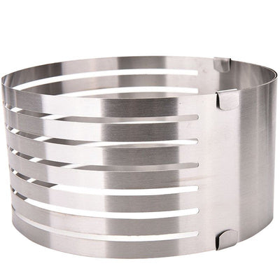 Layered Stainless Steel Adjustable Round Cake Pastry Cutter DIY Tool null