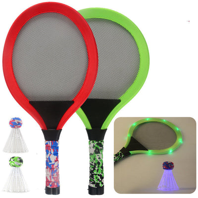 Children's luminous badminton racket set null