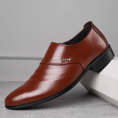 Casual pointed toe shoes men leather shoes men null