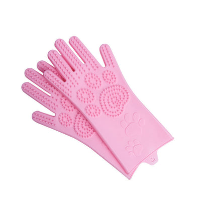 Silicone Heat-resistant Cleaning Brush Scrubbing Gloves null
