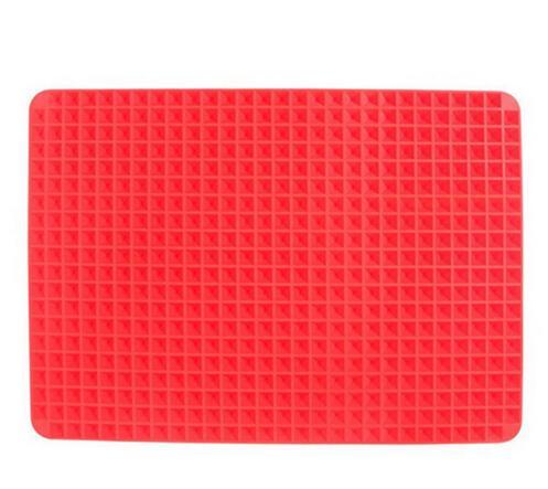 Non-Stick Silicone Pyramid Cooking Mat Baking Mat With Grid Versatile Oven BBQ Cooking Mat Heat-Resistant Mat Kitchen Tools Kitchen Gadgets null