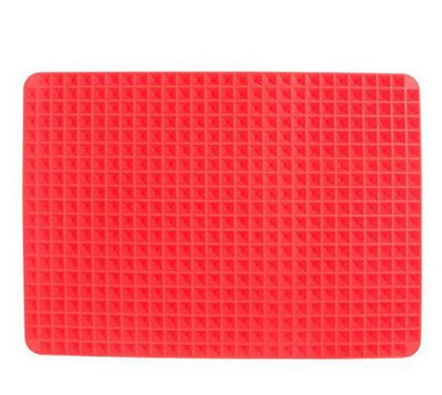 Non-Stick Silicone Pyramid Cooking Mat Baking Mat With Grid Versatile Oven BBQ Cooking Mat Heat-Resistant Mat Kitchen Tools Kitchen Gadgets null