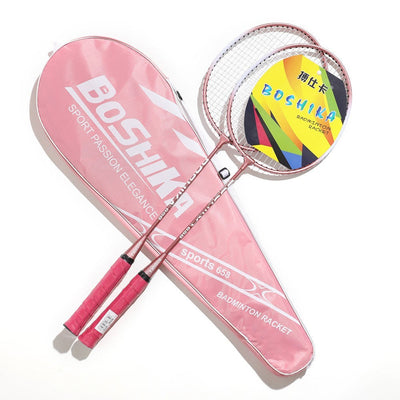 Badminton Racket For Beginners Children Set Iron Alloy A null