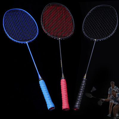 Full Carbon Badminton Racket Single Shot Attack Training null