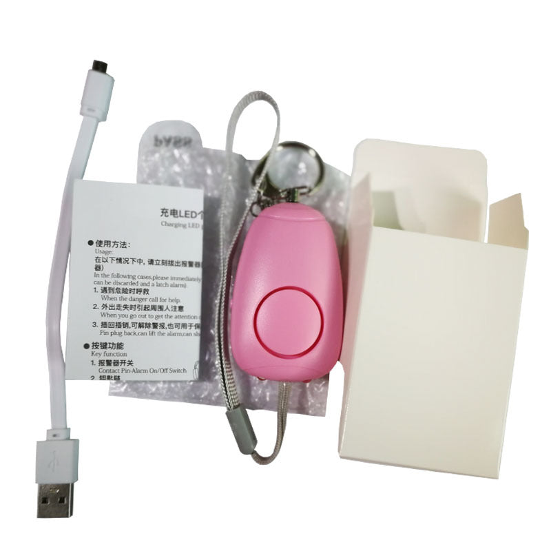 Personal Alarm Rechargeable Women's Personal Alarm Alarm 130dB Portable Alarm Bag Anti-theft Device null