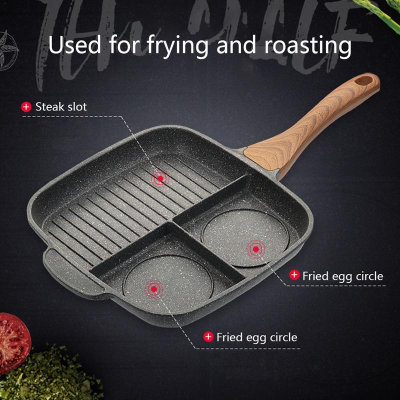 Maifanshi fried steak pot multi-function household omelette pan pan induction cooker non-stick pan null