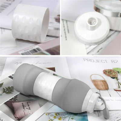 Silicone folding water bottle null