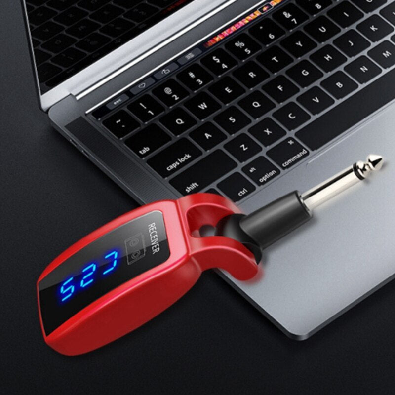 The Radio Guitar Receives The Transmitter null