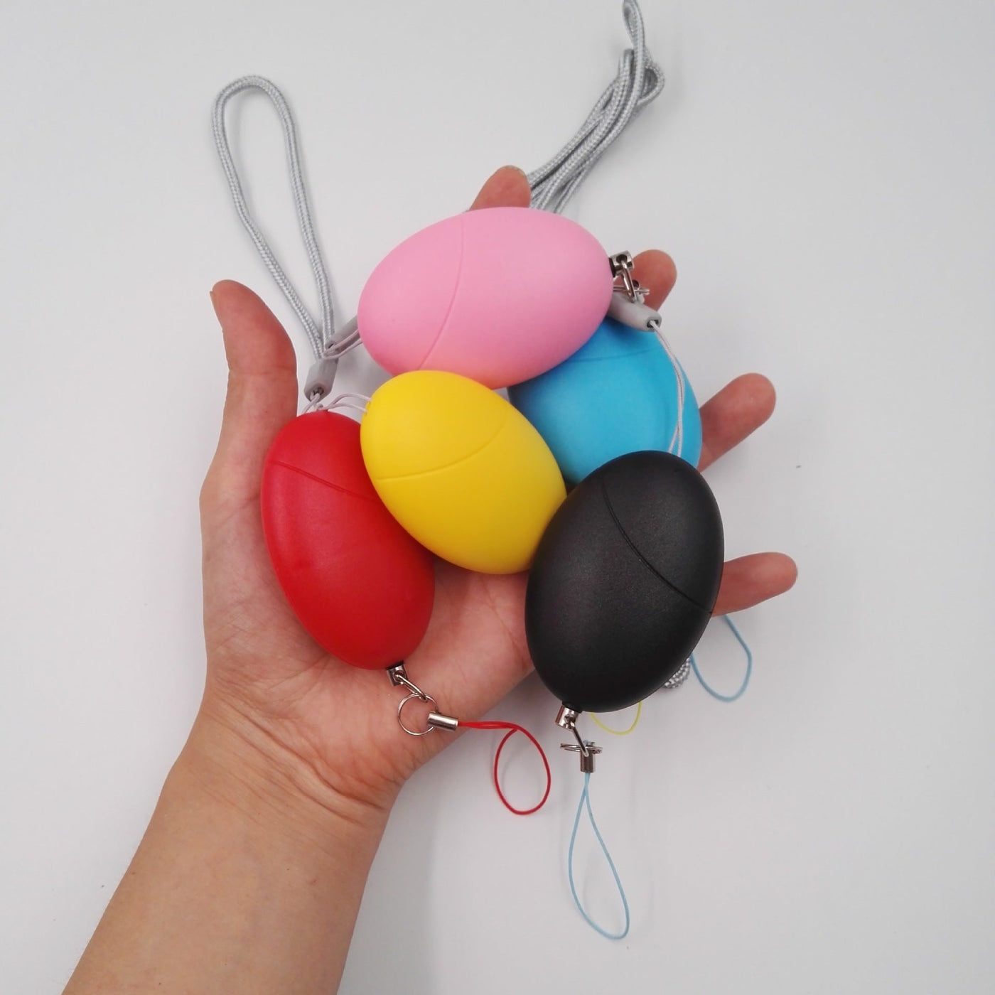 Oval alarm female self-defense female anti-tracking alarm null