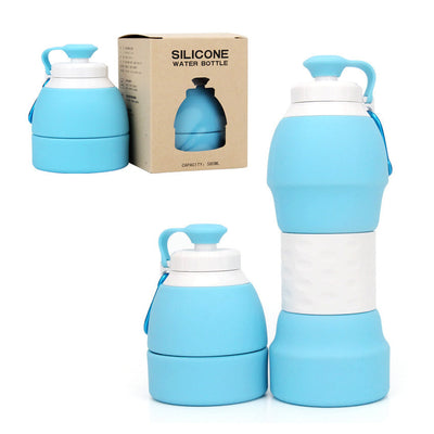 Silicone folding water bottle null