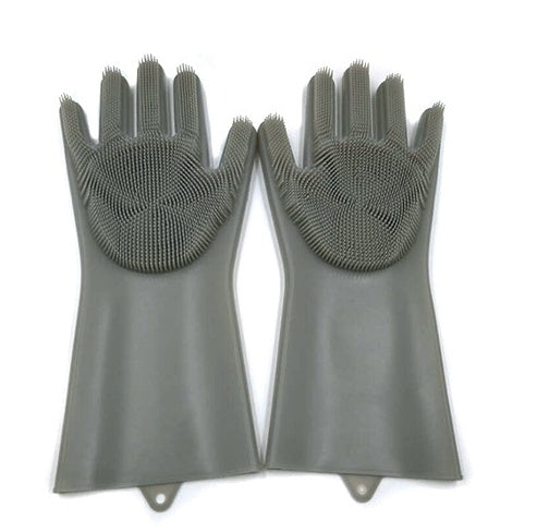 Silicone Heat-resistant Cleaning Brush Scrubbing Gloves null