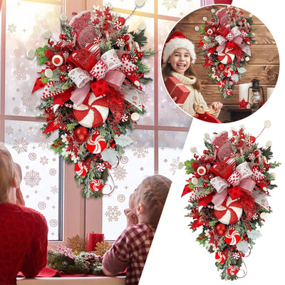 Christmas Upside Down Tree Door Wall Decoration null
