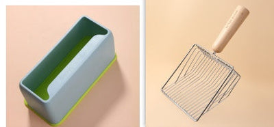 Metal Filter Cat Litter Shovel Set Pet Toilet Cleaning Scoop Poop Clean Tool Large Wooden Handle Pets Supplies null