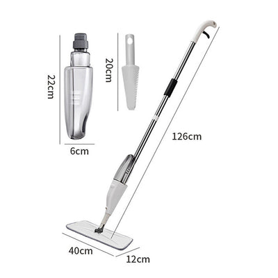 Spray Mop For Floor Cleaning 5 Reusable Microfibre Pads Water Bottle Tank UK null