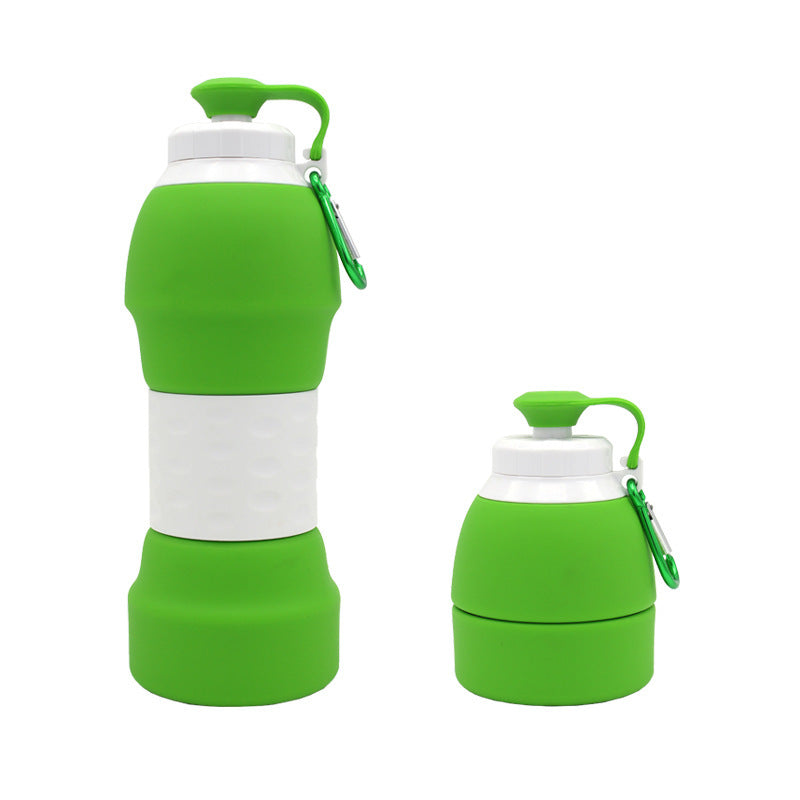 Silicone folding water bottle null
