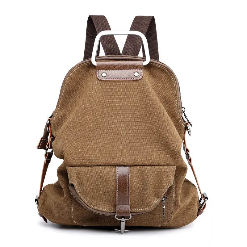Canvas backpack women bag null