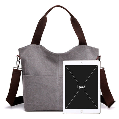 Shoulder women bag canvas bag null