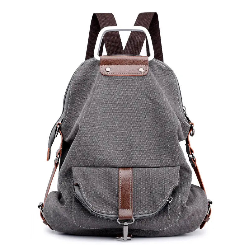 Canvas backpack women bag null