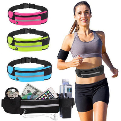 Fitness Waist Bag With Pocket Slim Running Jogging Belt Fanny Pack Bag For Hiking Cycling Workout Sports Gym null