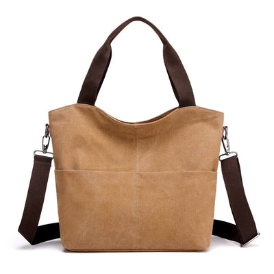 Shoulder women bag canvas bag null