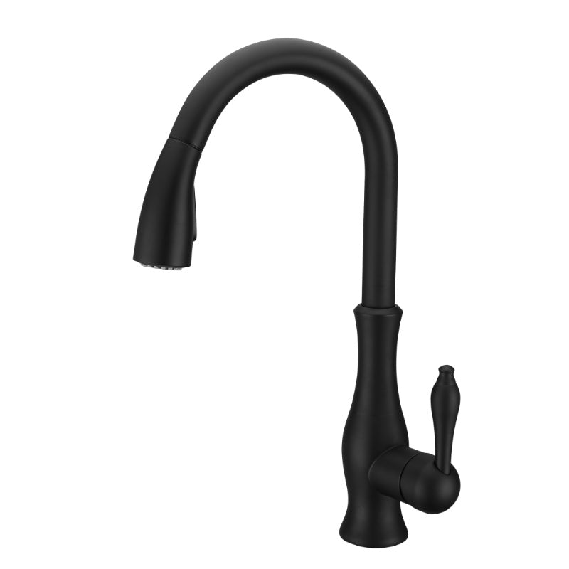 All Copper Rotatable Pull-Out Retractable Kitchen Faucet null