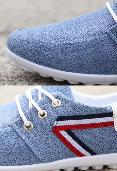 Men'S Soft-Soled Canvas Shoes, Sports And Leisure Old Beijing Cloth Shoes, Peas Shoes null