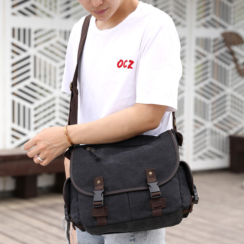 Men's Canvas Shoulder Bags Shoppers Synchrony