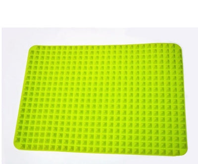 Non-Stick Silicone Pyramid Cooking Mat Baking Mat With Grid Versatile Oven BBQ Cooking Mat Heat-Resistant Mat Kitchen Tools Kitchen Gadgets null