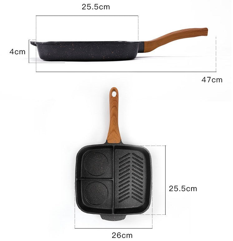 Maifanshi fried steak pot multi-function household omelette pan pan induction cooker non-stick pan null