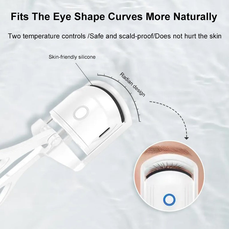 Eyelash Curler Portable Electric Heated Comb Eye Lash Long Lasting Eyelashes Curls Thermal Eyelash Curler Makeup Tools Heated Eyelash Curlers,Rechargeable Electric Eyelash Curler,Handheld Eyelash Heat null