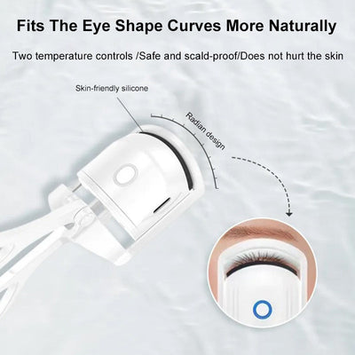 Eyelash Curler Portable Electric Heated Comb Eye Lash Long Lasting Eyelashes Curls Thermal Eyelash Curler Makeup Tools Heated Eyelash Curlers,Rechargeable Electric Eyelash Curler,Handheld Eyelash Heat null