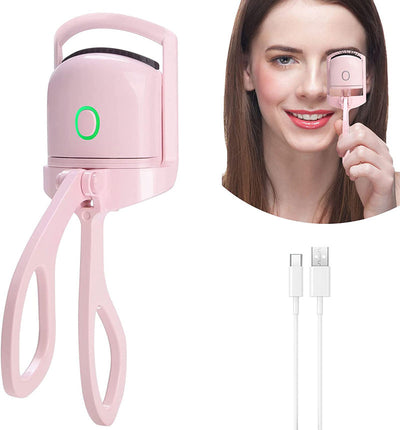 Eyelash Curler Portable Electric Heated Comb Eye Lash Long Lasting Eyelashes Curls Thermal Eyelash Curler Makeup Tools Heated Eyelash Curlers,Rechargeable Electric Eyelash Curler,Handheld Eyelash Heat null