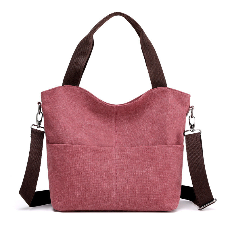 Shoulder women bag canvas bag null