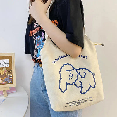 Take a shoulder bag women canvas bag null