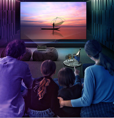 Mini Projector Led Home Theater Video Beamer Black null